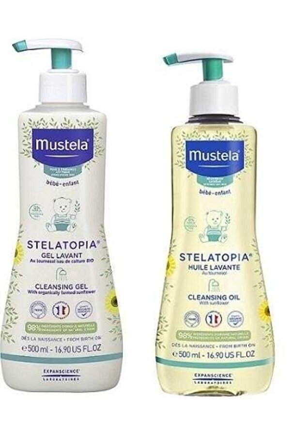 Mustela Stelatopia (Çok Kuru Ciltler) Banyo Seti
