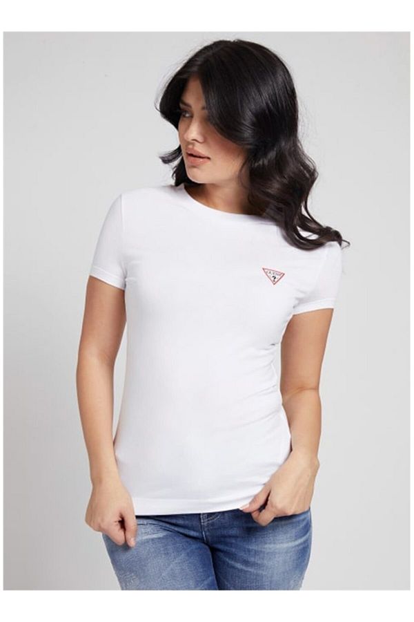 Guess white t shirt women's deals