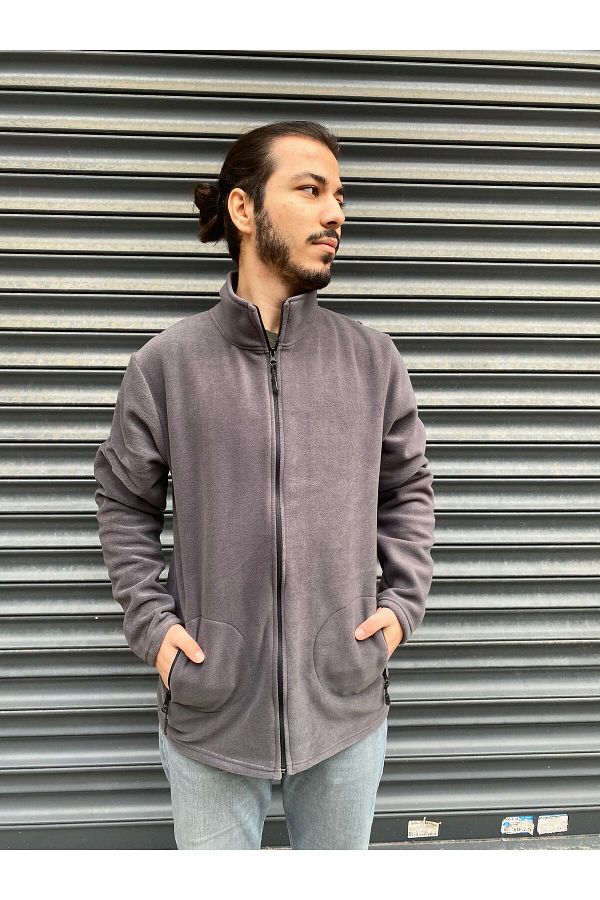 Polar fleece cardigan outlet