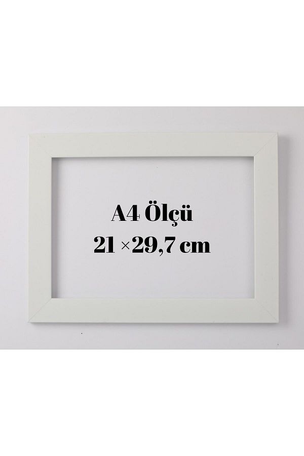 AS TİCARET-Standard A4 Frame 21 X 29.7 Cm Internal Dimensions. 30 Mm Frame with Glass 1