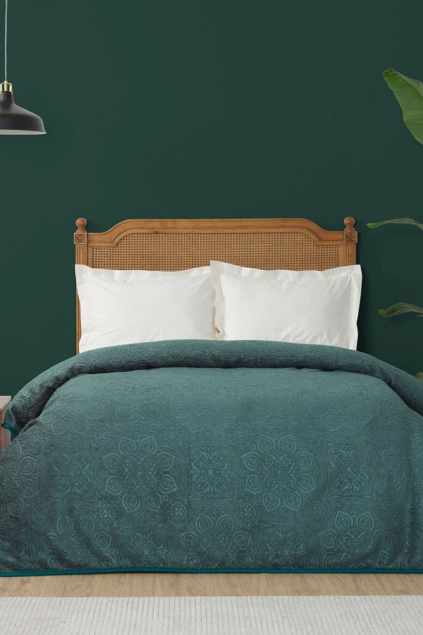 Karaca Home-Scala Khaki Single Embossed Blanket 1