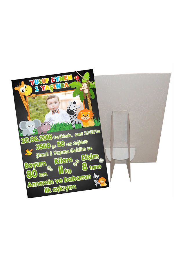 Sunligo-Safari Themed Memory Board Table Top Standing Banner 1