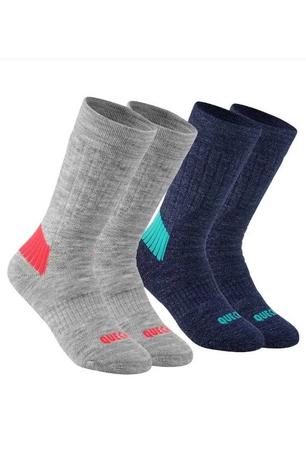 Decathlon-WINTER THERMAL CHILDREN'S SOCK 2 PAIRS 1