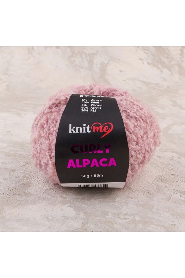 knitme-Curly Alpaca - Curly Textured Soft Plush Rope with Alpaca and Wool Mix 1