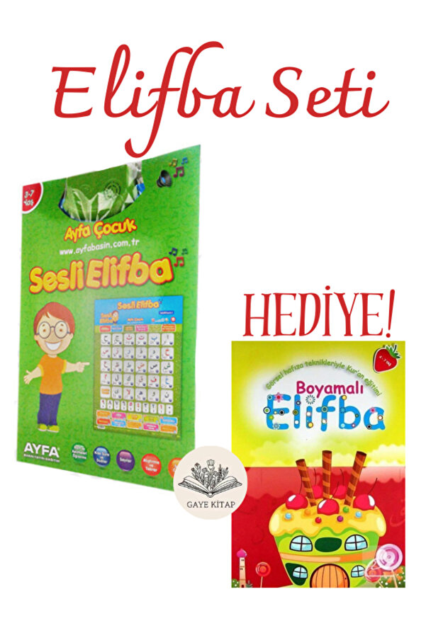 Ayfa Basın Yayın Sesli Elifba Kur'an-ı Kerim Okumayı Öğreniyorum Sesli Kitap - Boyamalı Elifba HEDİYE!