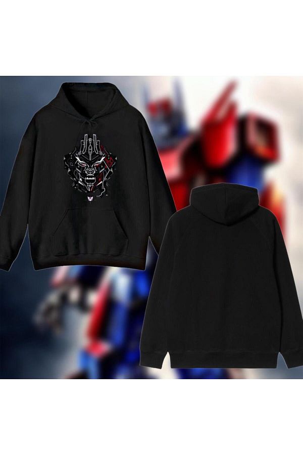 Odin Avis UNISEX TRANSFORMES Printed Hooded Sweatshirt Hodie Trendyol