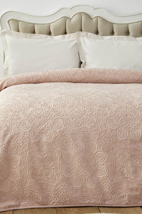 Karaca Home-Scala Powder Single Embosy Blanket 1