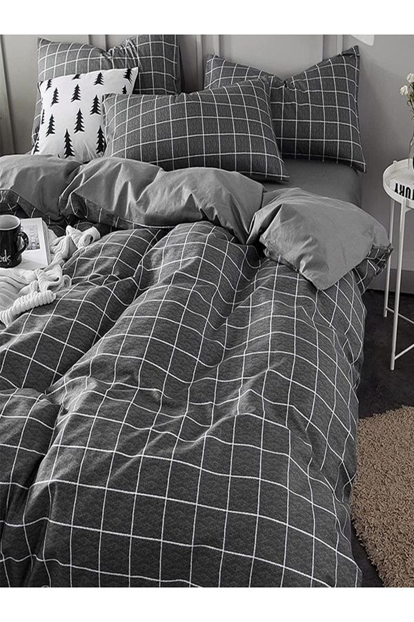 üntaş-Serenat Double Sided Smoked Single Duvet Cover Set Fumekareserndtek 1