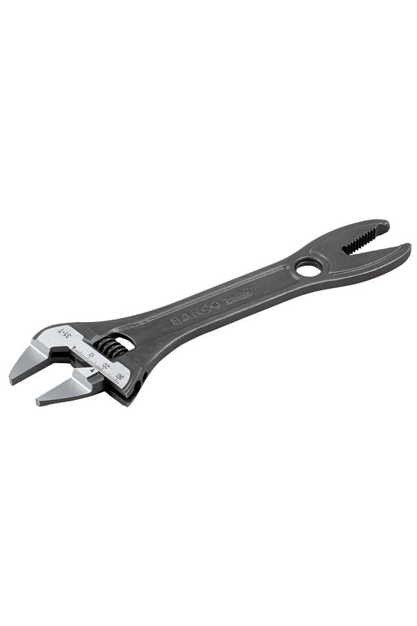 Bahco-Adjustable Wrench with Serrated Pipe Jaws and Thin Jaws 31-t 1