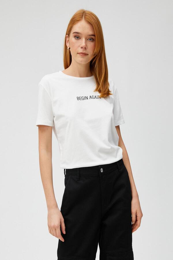 Braunes Damen T-Shirt Von Koton – Einfaches Basic In Größe XS, 1 Stück