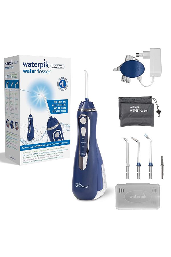 Waterpik-Blue Wireless Advanced Mouth Shower 1