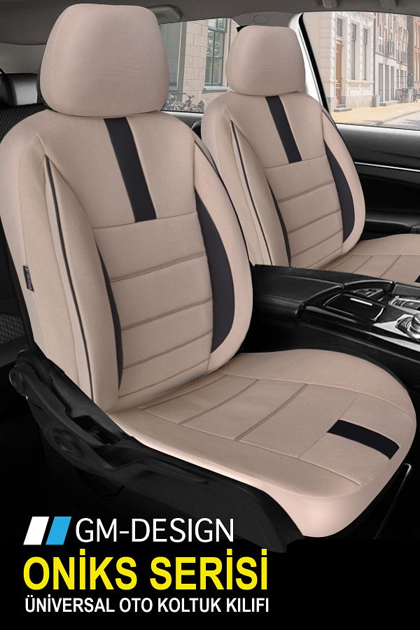 GM-DESIGN-Onyx Beige Fiat Bravo Compatible Car Seat Cover 1
