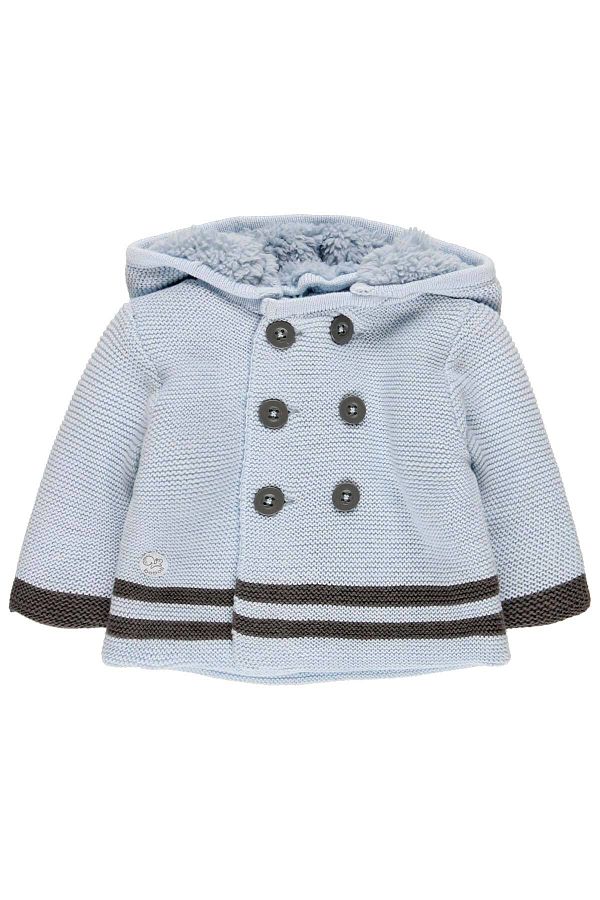 Boboli-Baby Boy Hooded Cardigan Blue 1