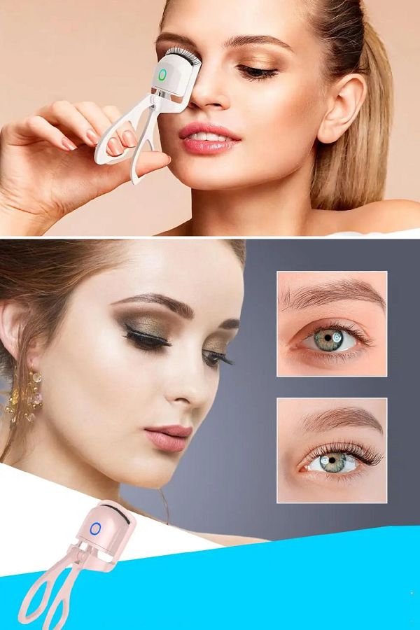 Uniquem-Electric Eyelash Curler With Heater Eyelash Curler Fixes Curl Shapes Fast With Heater 1