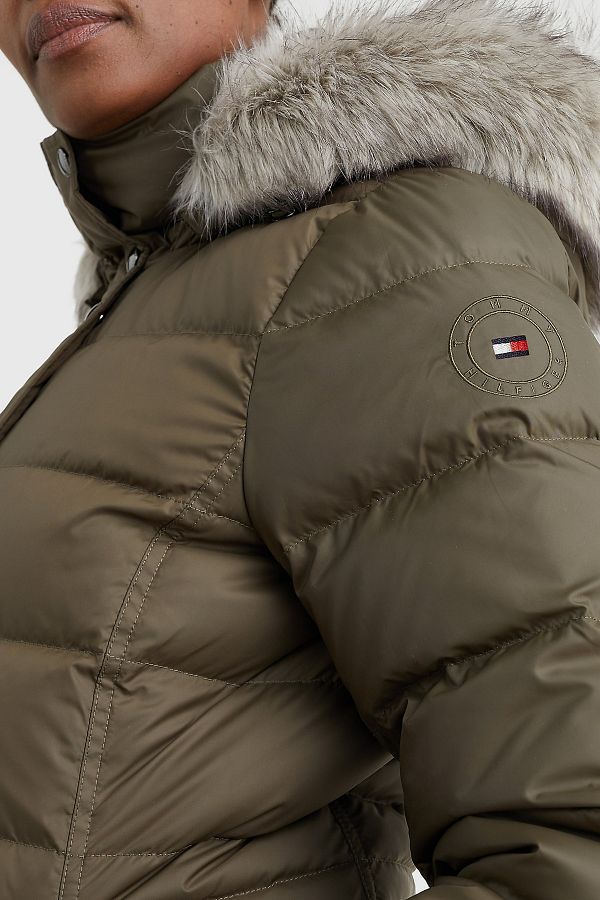 Tommy hilfiger army green jacket deals