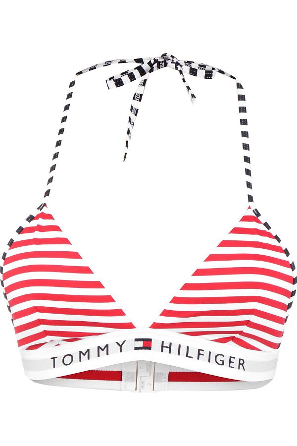Tommy Hilfiger Bikini Set Blau Gestreift Trendyol