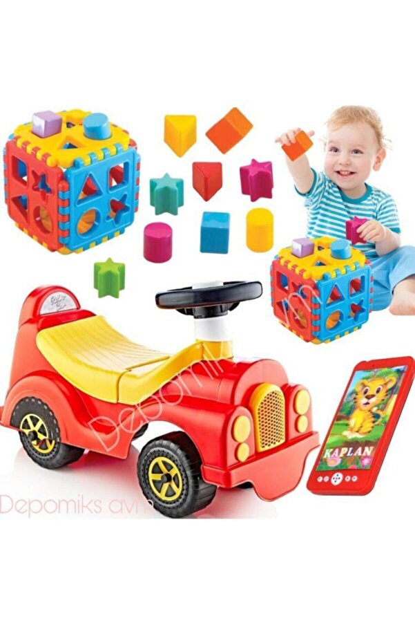 Depomiks Avm Oyuncak Ilk Arabam Bebek Ilk Adım Yürüme Arkadaşım Yürüteç Işıklı Oyuncak Telefon Bultak Küp