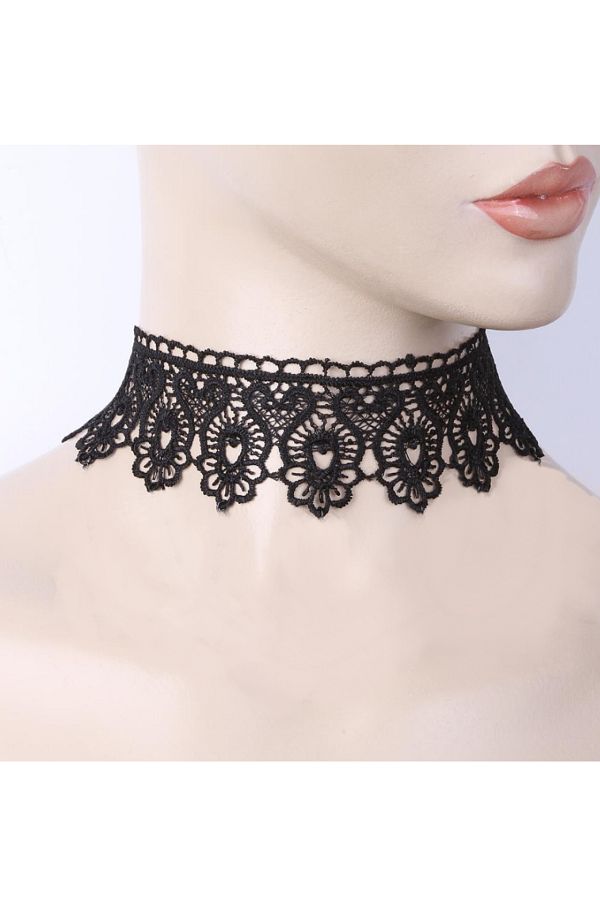 Thick lace choker sale