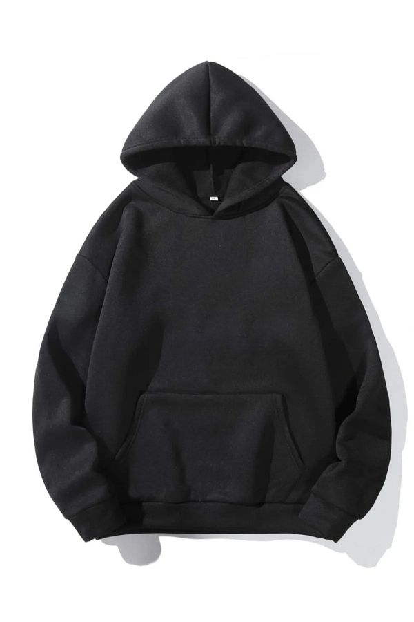 Benisengiydir Black 404 Printed Hooded Oversize Sweatshirt Unisex Trendyol