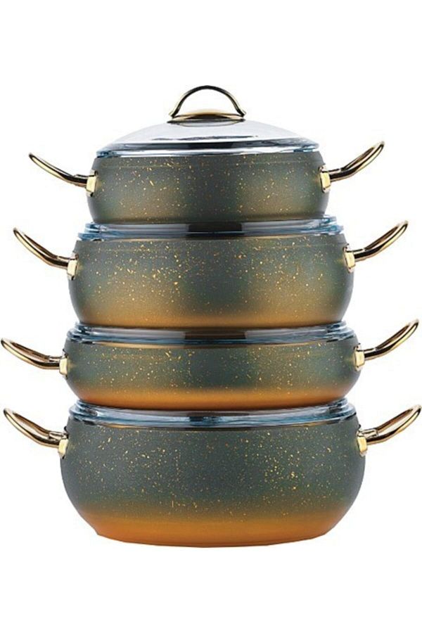 Schafer-Green Jupiter Fireproof Non-Stick Cookware Set 8 Pieces 1