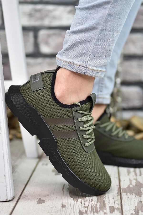 Riccon-Khaki čierne pánske tenisky00122051 1