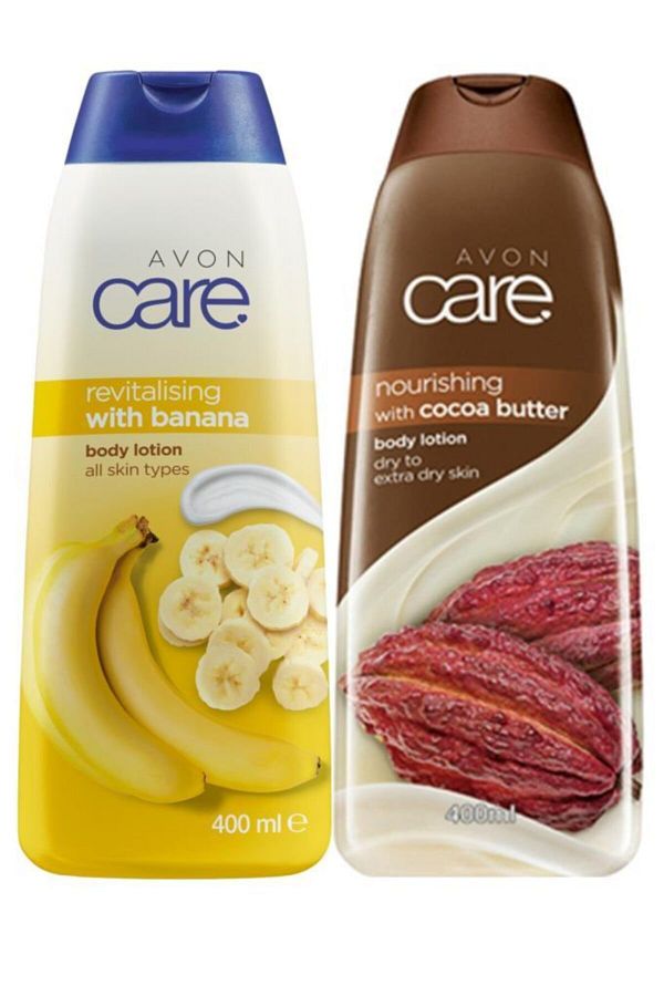 AVON-مجموعة لوشن الجسم بخلاصة الموز وزبدة الكاكاو 1