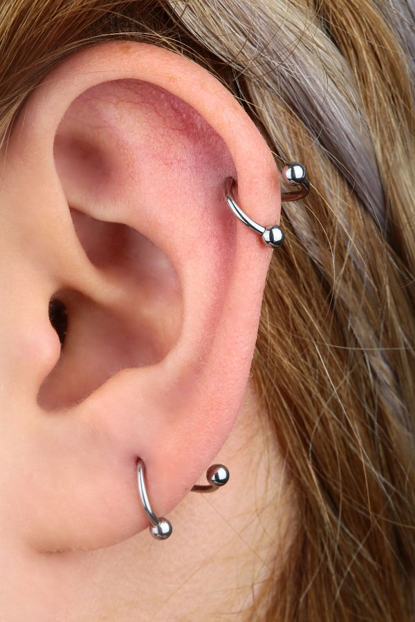 Vilma Aksesuar Surgical Steel Helix Cartilage Piercing 8mm Trendyol
