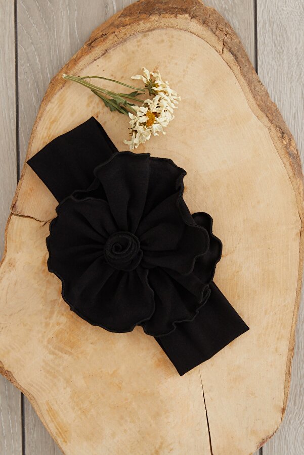 Babygiz El Yapımı Yumuşak Eşsiz Aksesuarlı Doğal Pamuklu Penye Bebek Çocuk Kız Bandana Bahar Serisi