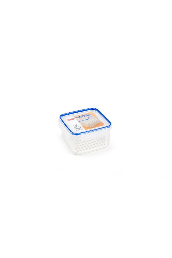 Bora Plastik-1.2 Lt Rectangular Click with Strainer 1