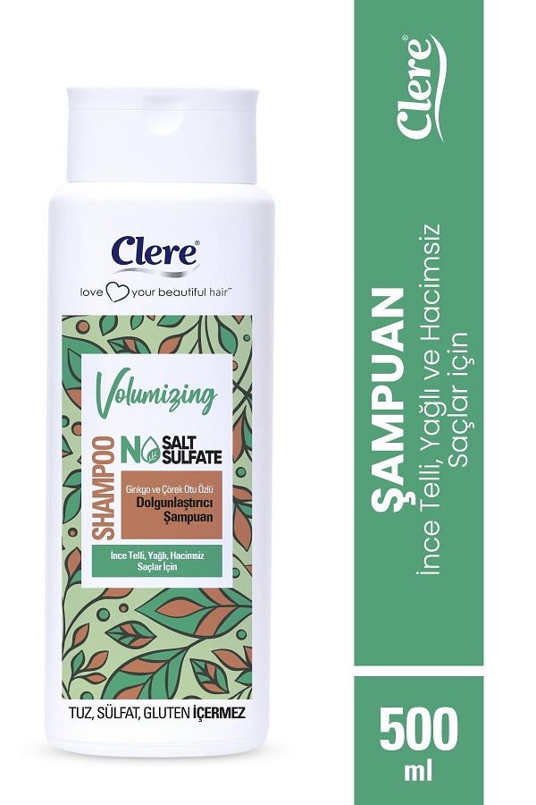 Clere-Volumizing Super Shampoo with Ginkgo and Black Cumin Extract 500ml 1