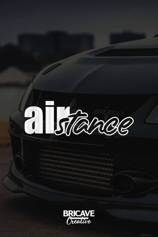Bricave air stance JDM Car-Motorcycle Windshield Label Sticker 19x6cm ...