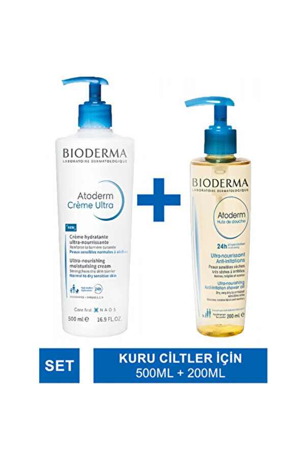 Bioderma Atoderm Cream Ultra 500 ml + Shower Oil 200 ml Special