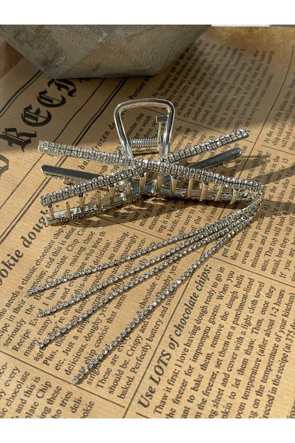 SUBU TASARIM-Silver Color Latch Buckle - Rhinestone and Dangle Sbt1736 1