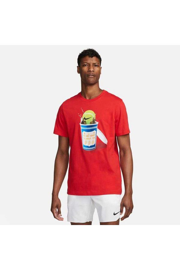 Nike FJ1500 Court Tee Tennis Heritage Men s Red T Shirt Trendyol