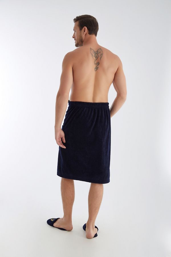 Nu a Pocket Embroidered Bamboo Cotton 2 Piece Velcro Bath Towel Set Trendyol