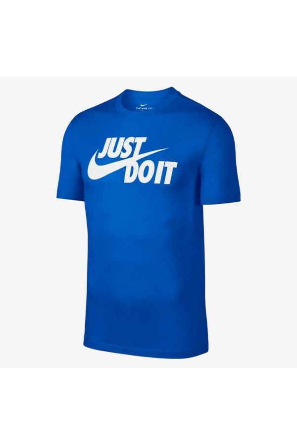 Nike NIKE T SHIRT BLEU BLANC HOMME NIKE JUST DO IT SWOOSH Trendyol