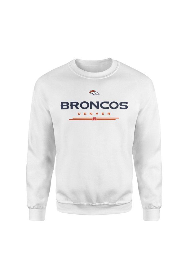Denver broncos white sweatshirt outlet