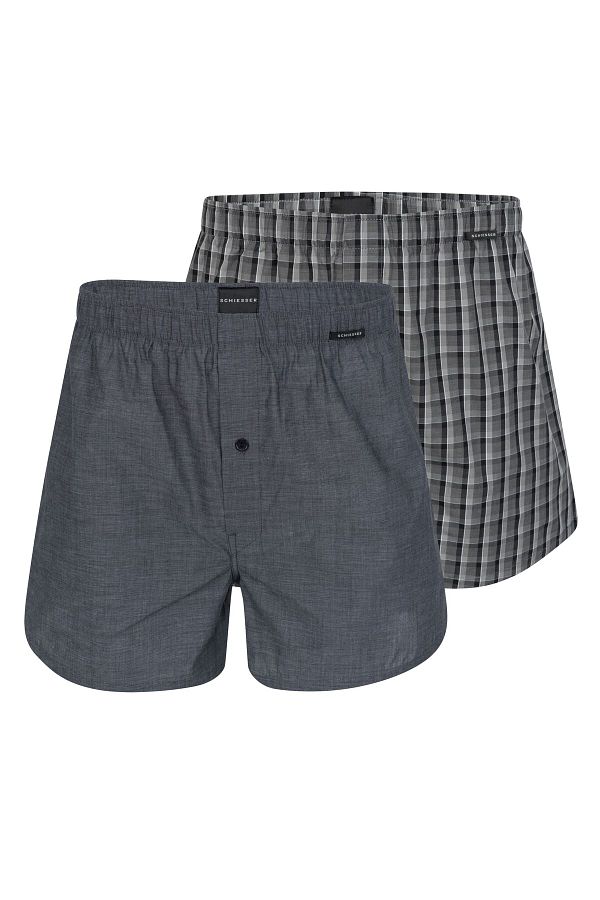 Schiesser-2er-Pack Web-Boxershorts 1