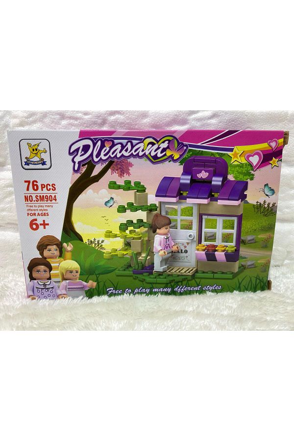 K z lkaya Oyuncak Pleasant Lego Block Play Set Flower Girl 76 pcs