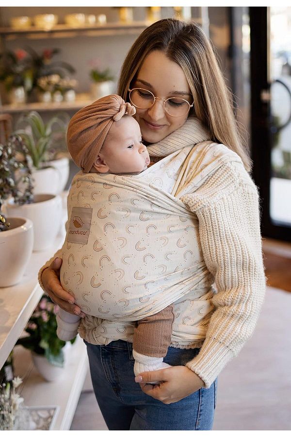 Manduca Sling soft jersey mesh fabric elastic baby carrier diapers up to 15 kg Trendyol