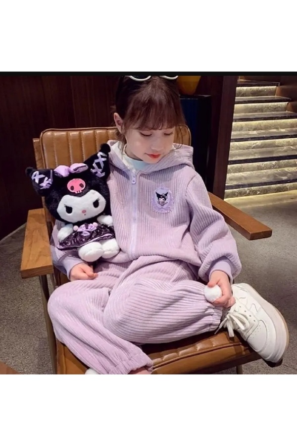hediyeconcepti Kabarık Kuromi Peluş Oyuncaklar Kawaii Dolması Prenses Yay Peluş Bebek Yumuşak Anime karikatür