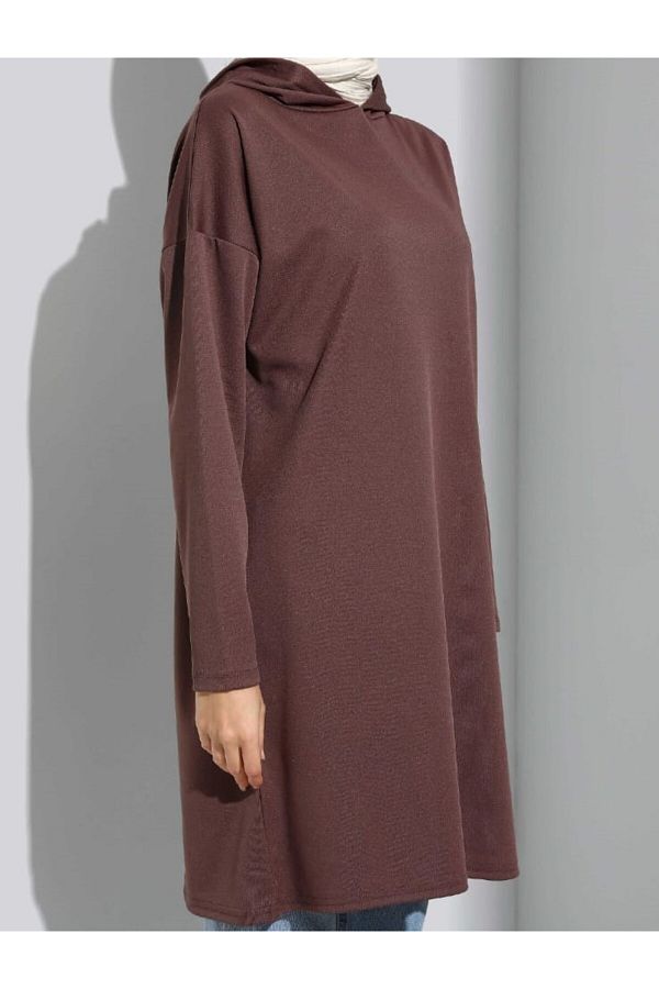 RESPİRO-Plain Tunic with Hood 1