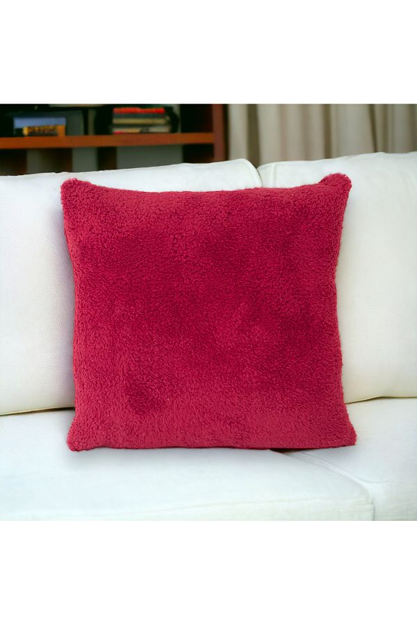 Skhome-Husă de pernă decorativă pentru cadou de pluș de miel cu două fețe (Puffy-05) 1