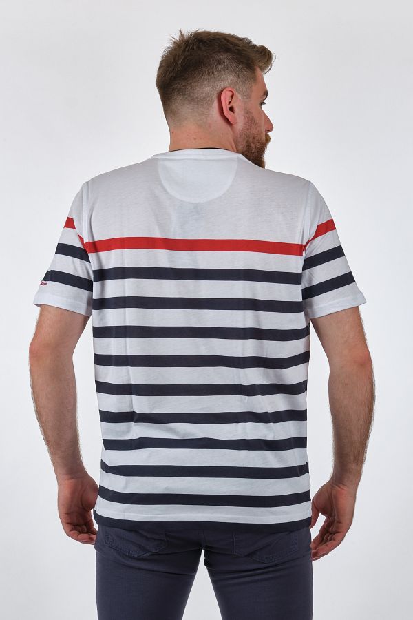 Campione Claudio Campione Men s T Shirt White Navy 1319011 Trendyol