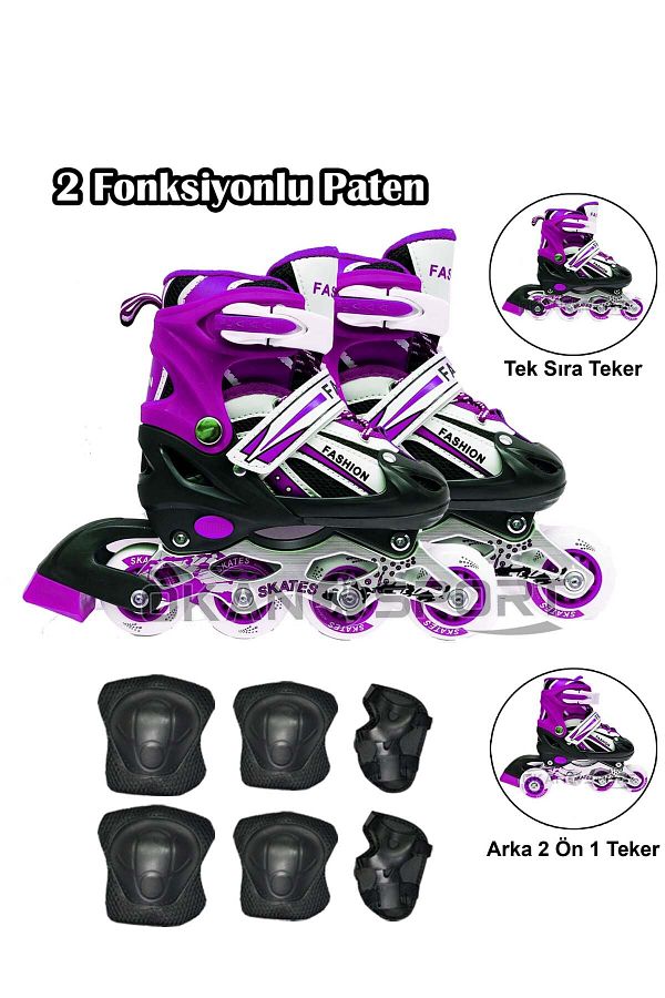Liggo-Skates Double Row Adjustable Kids Skating Protection 1