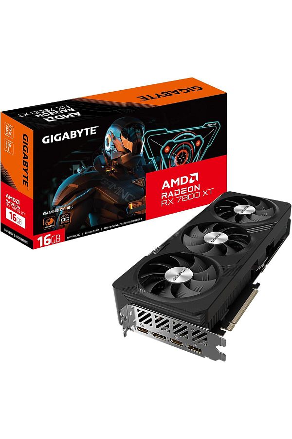 Gigabyte-بطاقة رسومات Radeon RX 7800 XT Gaming OC 16G، 3X WINDFORCE Fans 16GB 256-bit GDDR6 1