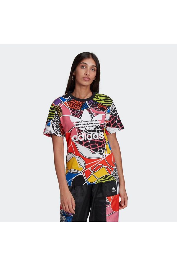 Multicolor adidas shirt store