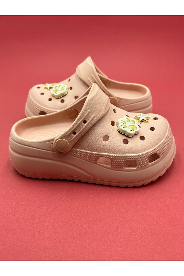 Ak nal Bella Girl s Stoned Crocs Type Colorful Pool Beach Balcony Bathroom Slippers Trendyol