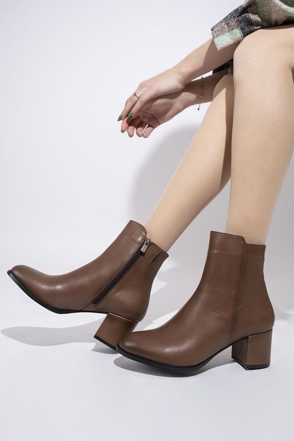 Mink ankle boots cheap