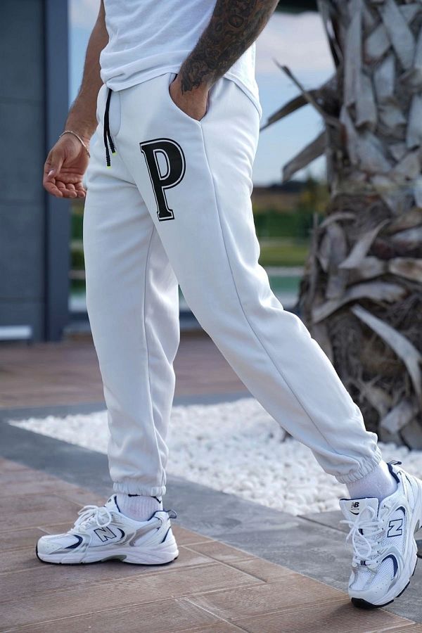 jordan 23 Unisex Gray P Printed Oversize Scuba Sweatpants Trendyol